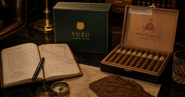 Yuzu cigar club lounge and cigar boxes
